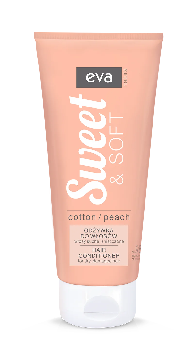 Eva Natura Sweet and Soft. Odżywka bawełna i brzoskwinia, włosy suche i zniszczone